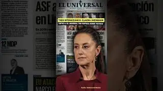 🚂 Tren Interoce&aacute;nico: Claudia Sheinbaum critica a El Universal 🗞️ por portada sobre v&iacute;ctimas