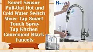 Kitchen Faucets Smart Sensor Pull-Out Hot and Cold Water Switch Mixer Tap Smart Touch Spray