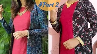 Manju Warrier Inspired Kurti with Shrug Cutting and Stitching Tutorial II part 2