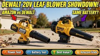 Leaf Blower comparison from Amazon DeWalt 20 volt battery used