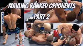 UFC 4| Mauling Opponents Online Using Grappling!(Part 2)