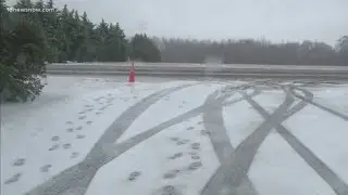 Sleet, wintry mix coming down in Isle of Wight County