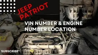 Jeep Patriot Vin number Location