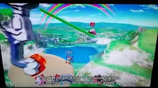 N64 - Vertical Recovery Shulk with Meta Knight below Jump Mushroom Kingdom