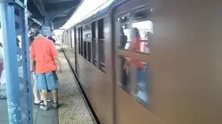 2017 PARADE OF TRAINS! BMT D TYPES TRIPLEX CARS ARRIVES AT BRIGHTON BEACH BROOKLYN