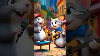 Cat and rat singing a guitar 🎸#shorts #popular #ai #trending #trend #cat #rat #guitar