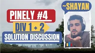 [Special Livestream next to New York] Codeforces Pinely Round 4 (Div 1 + 2) - Solution Discussion