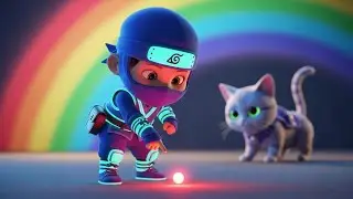 Ninja Cat Red Dot Chase Kids Songs Compilation and many more fun songs!