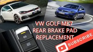2018 VW GOLF Mk7 REAR BRAKE PAD REPLACEMENT