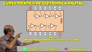 M&Eacute;TODO PARA EXAMINAR OS #CI- DIGITAIS   TTL. e  CMOS. (v&iacute;deo 2)
