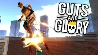 Guts and Glory - Rocket Chair Olympics! - Let's Play Guts and Glory Funny Moments Gameplay