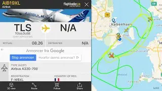 World biggest aircraft touch and go CPH 3/6-21, F-WBXL, AIRBUS 330-700 Beluga