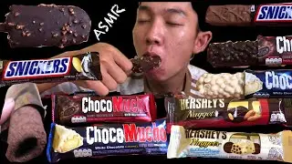 ASMR CHOCOLATE PARTY (Hershey,ice cream,snickers)