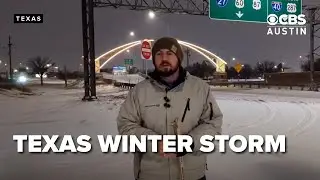 Winter weather reports from across Texas