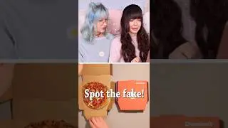 Challenge: Findest du die echte Pizza? 🍕 Was ist ECHT und was FAKE? #ViktoriaSarina