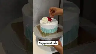 Engagement cake #cake #cakedecorating #cakedesign #baking #recipe #youtubeshorts