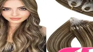 VeSunny Remy Micro Loop Human Hair Extensions Micro Beads Hair Silky Soft Micro