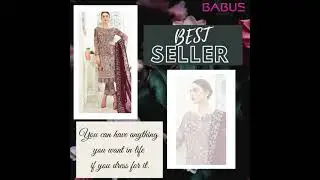 Ramsha Embroidered Chiffon 3 Piece Suit.