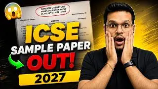🔥 ICSE SPECIMEN PAPER 2027 | DOWNLOAD LINK!!!