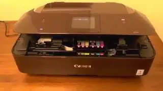 CANON PIXUS MG7130のインクカートリッジ部とその後の長い処理時間