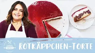 Rotkäppchen-Kuchen | Rotkäppchentorte | Kirschtorte | Schneewittchentorte  🍒 I Einfach Backen