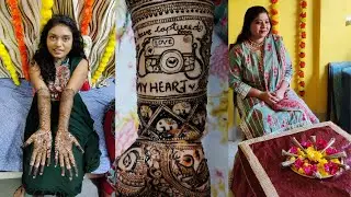 Two brides in one day | Genuine work reviews || customized mehandi for bride ❤️