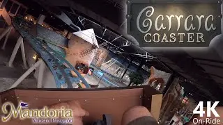 Carrara Coaster - 4K Onride - Mondoria - Mack Rides Powered Coaster - POV