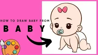 How to draw baby from WORD 