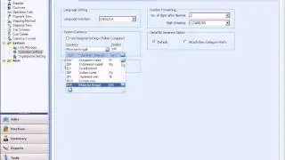 Chronos eStockCard Inventory Software (Business Edition) - Currency Setting