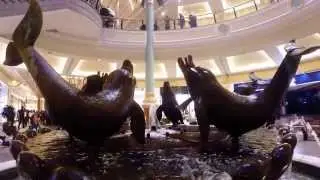 Indoor fountain at the Trafford centre in Greater Manchester