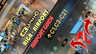 RIGA -AIRPORT // 4K Walking Tour #1
