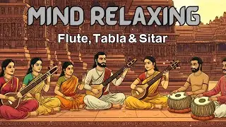 Mind Relaxing Flute Tabla and Sitar Compilation   Hindustani Instrumental Music , Vol - 8