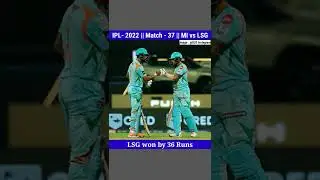 ipl live match today || MI vs LSG 2022 #shorts
