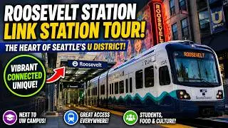 Roosevelt link rail station tour | Seattle sound transit | Washington | Life in USA