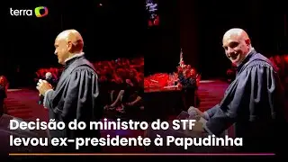 ‘Já fiz o que tinha que fazer’, diz Moraes em evento da USP após transferir Bolsonaro