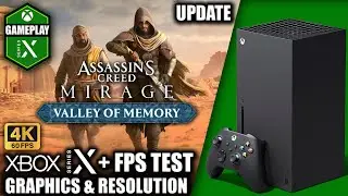 AC Mirage: Valley of Memory Update - Xbox Series X Gameplay + FPS Test