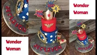 Making A Wonder Woman Cake!