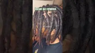 Instant locs Brought Back To Life #dreads #instantlocs
