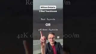 Milton Ontario townhouse rent vs own costs #milton #ontario #townhouse #realtor