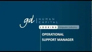 Oferta de empleo - Operational Support Manager