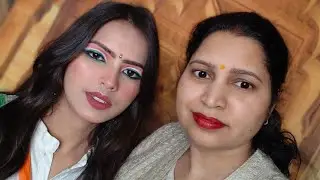 Happy Republic day 🇮🇳🧡🤍💚#eyes makeup tutorial#viral #makeupartist #Ishika Makeover#singhu# Delhi 40#