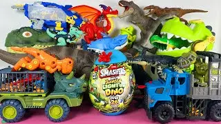 Satisfying ASMR Unboxing Jurassic World Dinosaur T-rex Spinosaurus Cetarosaurus Triceratops Zuru Egg