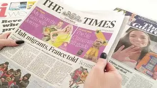 ASMR Newspaper Page Turning &bull; No Talking