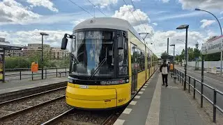 Tram Berlin | Mitfahrt in der kompl. E von S Schöneweide/Sterndamm bis Blockdammweg im F8Z 9061-A