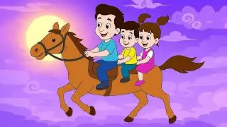 Lakdi ki kathi | लकड़ी की काठी | Popular Hindi Children Songs | Animated Songs by JingleToons