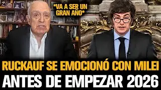 RUCKAUF SE EMOCIONÓ CON MILEI ANTES DE EMPEZAR 2026