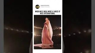 When Miss India Wore A Saree At Miss International #missindia #bollywood