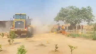 Houses illegally built along Kasompe Airstrip in Chingola being demolished by the Municipal Council