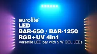 EUROLITE LED BAR 650 / BAR 1250 RGB+UV 4in1