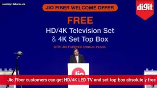 JioFiber Demo & Jio Fiber Welcome Offer (Free HD/4K TV & Set Top Box) Announcement